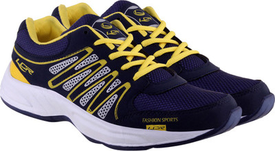 Lancer Walking Shoes For Men(Blue, Yellow)