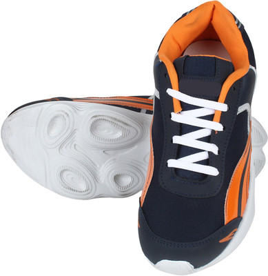 

TrendyFurnish Walking Shoes For Men(Black, Orange