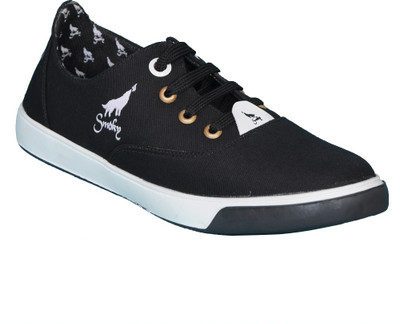 

Smoky Canvas Black Stylish shoes Canvas Shoes For Men(Black