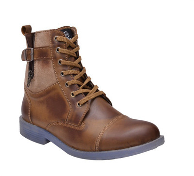 

Bxxy Men's Tan Lace Up Boots For Men(Tan)