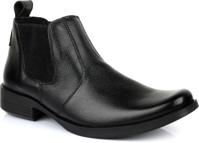 

Escaro Leather Boots For Men(Black