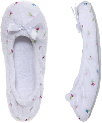 

Dearfoams Ballerina Party Wear Shoes For Women(Grey, White