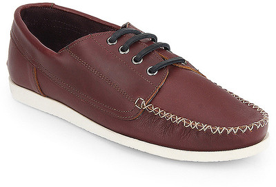 Arden Quody Pull Up Derby Casual Shoes For Men(Red, Wine