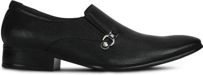 Kielz Kielz Black Formal Slip-Ons Shoes Corporate Casuals