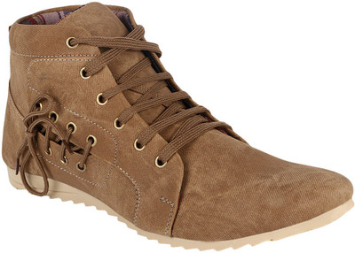 

Kraasa Designer Sneakers For Men(Brown)