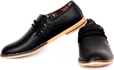 

Sam Stefy Black Colour Stylish Shoes Corporate Casuals For Men(Black)