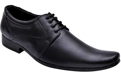 

John Karsun Real Leather Lace Up Shoes For Men(Black)
