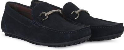 

WROGN Genuine Leather Loafers For Men(Navy