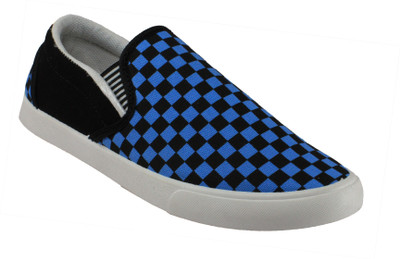

My Cool Gear Slip On Sneakers For Men(Blue, Black