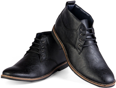 

Bxxy Men's Black Corporate Casuals For Men(Black