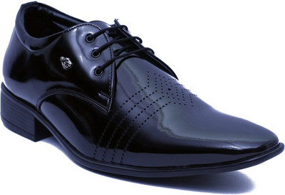 

Floxtar Black Formal Shoes Lace Up For Men(Black