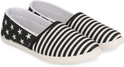 

Asian Slip On Sneakers For Women(Black, Black, White