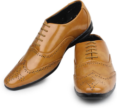 

Beonza Lace Up Shoes For Men(Tan, Beige