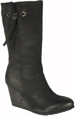 

Salt N Pepper 12-449 Fevi Black Boots Boots For Women(Black)