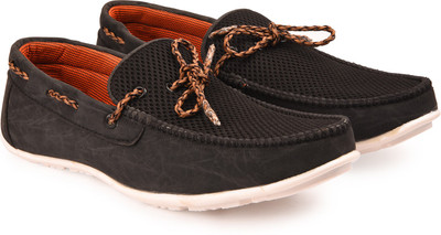 

Andrew Scott Men's Black Synthetic Boat Shoes For Men(Brown