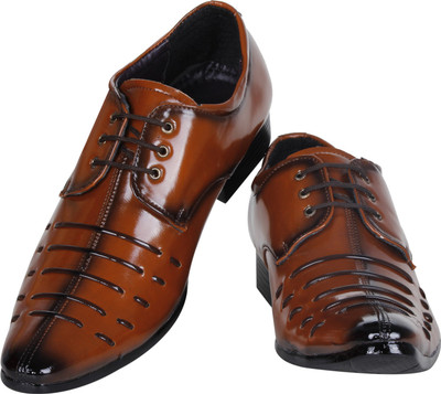 

Kraasa Elegant OfficeWear Lace Up For Men(Tan