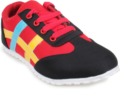 

Beonza Walking Shoes For Women(Black, Red, Black_1