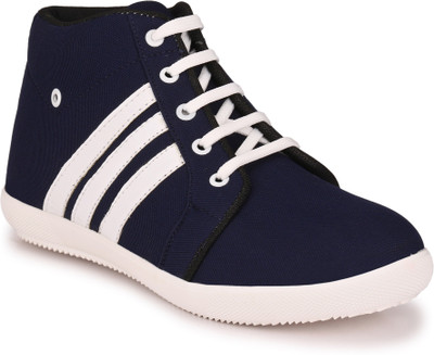 

Knoos Canvas Sporty Boots Sneakers For Men(White