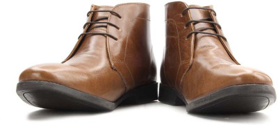 

Red Tape Men Genuine Leather Boots For Men(Tan