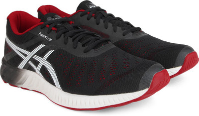

Asics �FUZEX LYTE Men Running Shoes For Men(Black, Red, White, Black/racing red/white