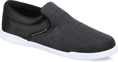 

REEBOK COURT SLIP ON Men Slip Ons For Men(Black, Grey, Black/white