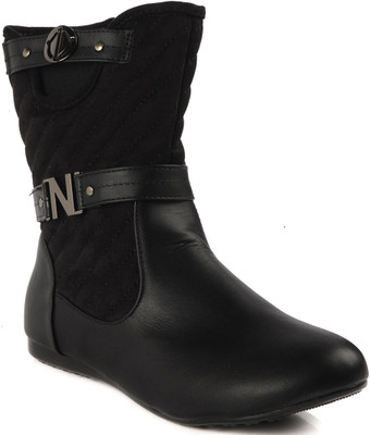

Flat n Heels Boots For Women(Black)