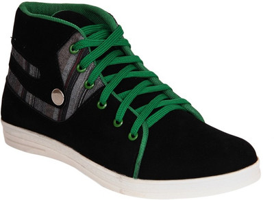 Dox Black Casual Shoes For Men(Green)