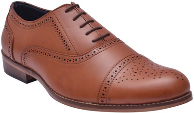 

Bxxy Lace-up Brogue Shoes Lace Up For Men(Tan