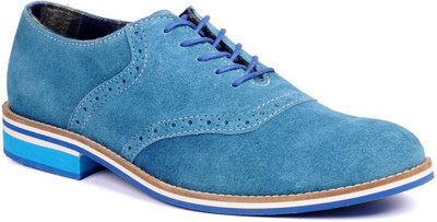 

Walker Styleways Splendid Laceup Casual Shoes For Men(Blue), Urban blue