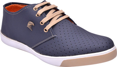 

Hirel's Blue Punch Casual Shoes For Men(Blue