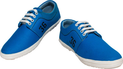 Prakum Canvas Shoes For Men(Blue)