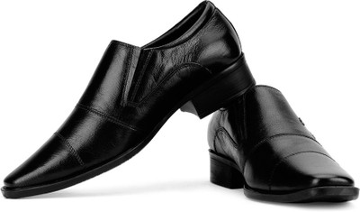 

Lee Cooper Men Genuine Leather Slip On Shoes For Men(Black)