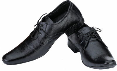 

Rocozo Corporate premium leather Lace Up Shoes For Men(Black