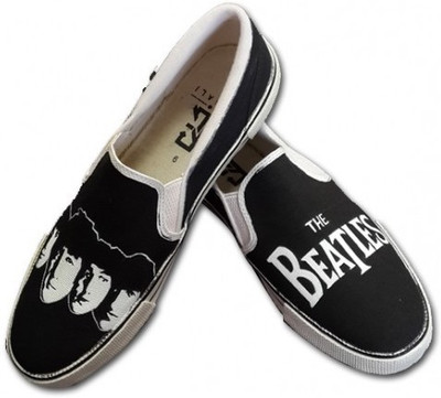 

F-Gali The Beatles Slip-on Shoes Canvas Shoes For Men(Multicolor