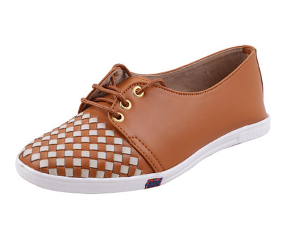 

Adorn Latest Fashion Sneakers For Women(Tan, White