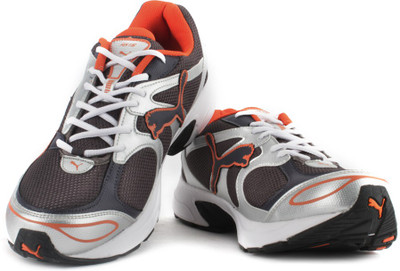 

Puma Axis III DP Men Running Shoes For Men(Black, Silver), White-periscope-orange