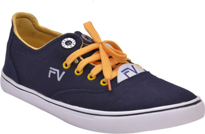 

Fashion Victim Canvas Shoes For Men(Blue