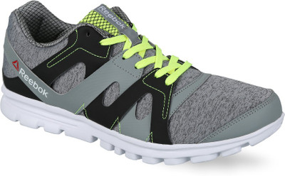 

REEBOK ELECTRO RUN Running Shoes For Men(Grey, Flat grey/silver/yellow