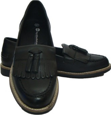 

ASM Genune Leather Formals Shoes Corporate Casuals For Women(Black