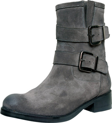 

Sakay Topper Leather Boots For Women(Grey