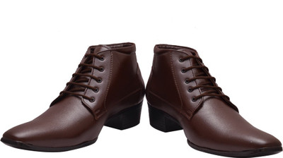 

Bxxy HEIGHT INCREASING SHOES Boots For Men(Brown