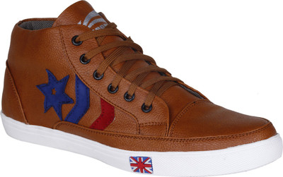 

Kraasa Long Sports Canvas Shoes For Men(Brown