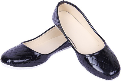 

Goyal Black Square Pattern Bellies For Women(Black)
