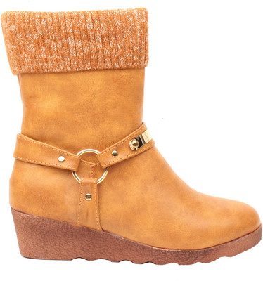 

Foot Candy Boots For Women(Tan