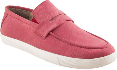 

Ziera Tangerine Rusty Red Shoe Loafers For Men(Red)