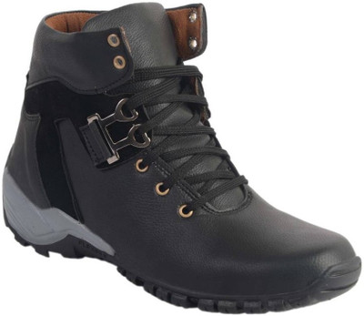 

LeatherKraft Boots For Men(Black