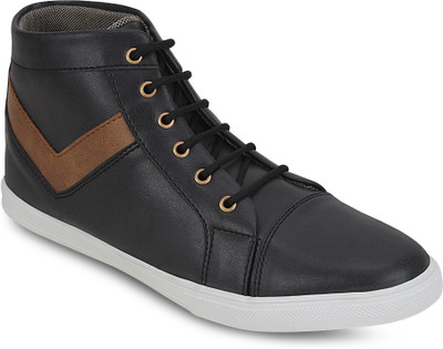 

Get Glamr Stylish Canvas Sneakers For Men(Black