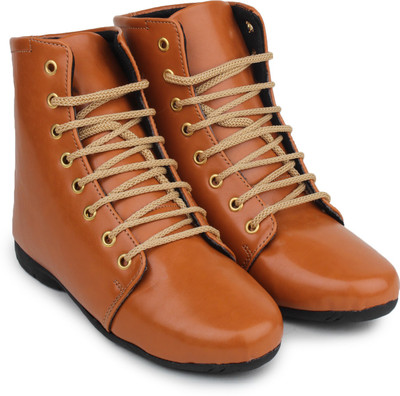 

Do Bhai Ankle-Boot-Tan Boots For Women(Tan