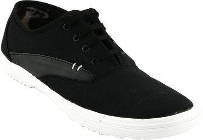 

Kraasa Solid Pattern Casual Shoes For Men(Black)