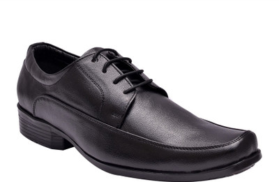 Hirel's Mens Lace Up Shoes For Men(Black) available at flipkart for Rs.349